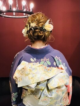 ブルーム ヘア デザイン(bloom hair design) 成人式アップ