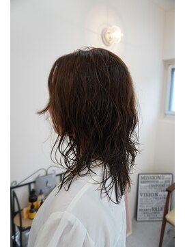 ベンジー 沖縄店(benji) ヘルシーパーマ×ミディアムウルフ