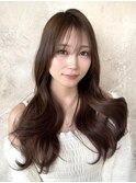 ◎大人綺麗なスタイル 顔まわりカット セミロング ロング