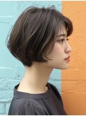 ☆イメチェンピンクベージュアンブレラカラー前髪クールショート