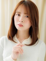 モッズヘア 越谷(mod's hair) オレンジベージュ艶感ストレート美髪ワンカールZ越谷30代40代