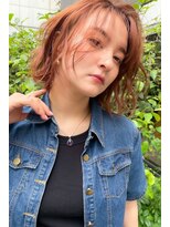 アヴァンス 狭山店(AVANCE) ボブ×オレンジ