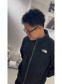 波巻きツイストスパイラルパーマ/フェザーパーマ/眉毛/メンズ