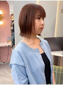 くびれヘア/顔周り/韓国/ボブ/レイヤーカット/前髪/カラー錦糸町