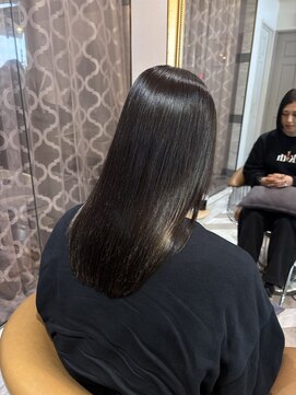 ロンドアベニール 北千住(Lond avenir) 暗めカラー/レイヤーカット/マロンベージュ/くすみベージュ/