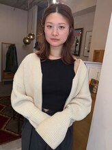 サンクス イース(SANKS . iisuu) セミロング×ピンクベージュ