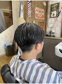 MEN’S HAIR/サーフカール/刈り上げセンターパート/印西