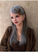レイヤーカット×デザインカラー×ハイトーン