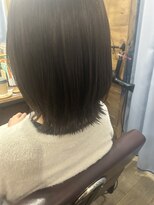 シュシュクラウド(chou chou cloud) レイヤーボブ×オリーブベージュ