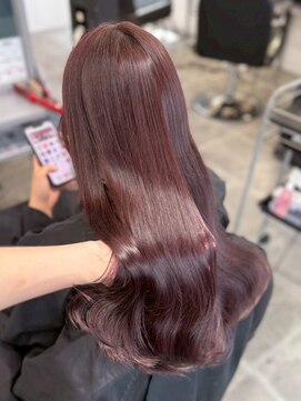 ペレ 原宿(PELE) ダブルカラー/ケアブリーチ/羽エクステ/原宿