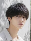 メンズマッシュ 緩めスパイラル ニュアンスパーマ メンズヘア