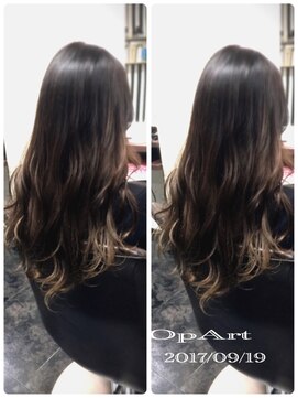 オプ アート(Op Art) バレイヤージュ