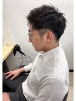 ヘアーラボ ノッシュ 六本松店(Hair Labo Nosh) スーツ短髪ツーブロック束感黒髪