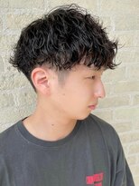 トップヘアーラウンジ 知立(TOP HAIR Lounge)&nbsp;お洒落男子必見の波巻きパーマ◎/前髪パーマ/アッシュブラック