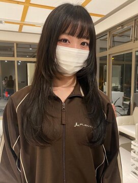 コト 福井大和田店(coto) 福井 大和田 顔まわり レイヤーカット ロング ミディアム