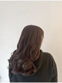 セミロング/グレージュカラー/透け感/白髪ぼかし/30代/40代