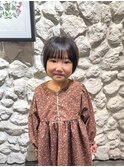 キッズカットショートボブヘアドネーションバッサリカット