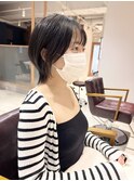 *滝田*似合わせグレージュウルフレイヤーボブショートカット