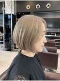 似合わせハイトーンボブ
