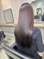 ラフィット 香椎(lafit)&nbsp;艶々カラーピンクブラウン縮毛矯正