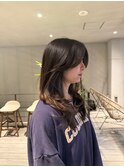 大人外国人風セミロングレイヤー