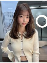 ボタン ハカタ(VOTAN hakata)&nbsp;【votan yui】ブラウンベージュ/赤み消しカラー/レイヤーカット