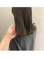 アンドワン 自由が丘(＆ONE)&nbsp;【&ONE 自由が丘】オリーブベージュ×切りっぱなしミディアム