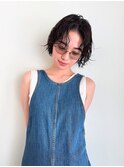 CAF 照下 ボブパーマ ゆるめパーマ 夏のヘアアレンジ 大阪パーマ