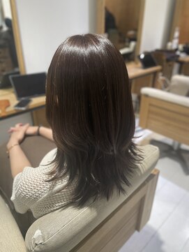 ヘアリゾート粋 リマ 銀座店(lima) ミディアムレイヤー/オリーブグレージュ/透明感