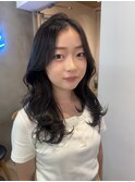 ミニウルフレイヤーカット顔周りカット前髪カット韓国ロング横浜