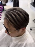 メンズハイライトバレイヤージュメッシュ