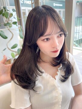 ノエシキカ(noe sikika) くびれヘア/アプリコットオレンジ/ハイライトカラー/栄a42