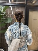 20代30代◎浴衣アレンジ着物にも！こなれ大人ヘアセット