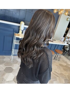 ラグ バイ シゲルカットクラブ 神田久志本店(lag) 柔らかい透明感ブラウン×ゆるふわウェーブ