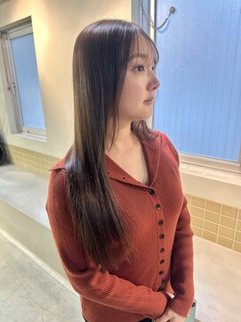 ハル ヘアスタジオ(haRu hair studio) 髪質改善ストレート×オリーブベージュ◎