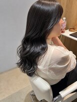 ベルベットヘア 千早店(Velvet hair)&nbsp;髪質改善カラー×暗髪透け感ロング【みつ】