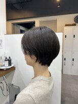 ファーストステップ 表参道(FIRST STEP)&nbsp;韓国風ミニボブタンバルモリ切りっぱなしボブ前髪あり小顔ボブ