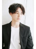 メンズ_無造作波ウェーブスタイル