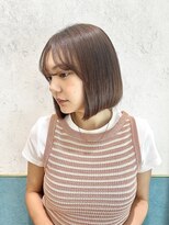 ロンド レイ 立川(Lond Ray) レイヤーボブ/ミルクティーベージュ/髪質改善/顔周り/立川