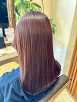 ヘアリゾート粋 ティガ 池袋店(tiga)&nbsp;髪質改善/ライトブラウン/ストレートヘア