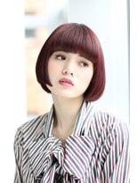 ナタン 自由が丘(NATHAN)&nbsp;アシンメトリー× 前下がり× 斜めバング×ボブ×センターパート