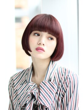 ナタン 自由が丘(NATHAN) アシンメトリー× 前下がり× 斜めバング×ボブ×センターパート