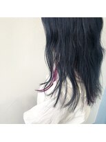 テクライズ 豊橋店(TECHRISE)&nbsp;ネイビーブルー×ラベンダーピンク×インナーカラー