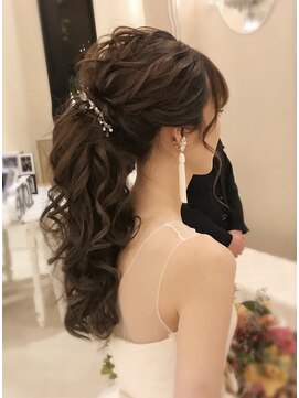 マチュレ 上野店(Mature) 【ヘアセット専門店Mature】ブライダルローポーニーテール