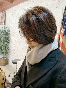 ルーファス 恵比寿 渋谷(Ruufus) ナチュラル前下がりショート【Ruufus恵比寿渋谷】31513