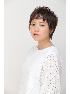 オーガニックエコ 川越(organic+eco) ショート×パーマ【川越/ヘッドスパ/髪質改善/ハイライト】