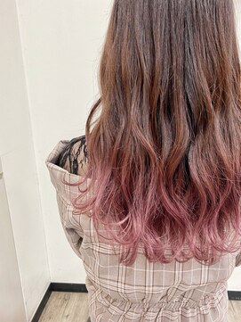 フレンズ 平岡店(friend's) 【札幌平岡　デザインカラー(グラデーションカラー)】　藤原有貴