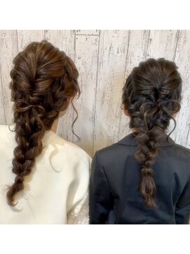 美容室 ポンポネ(Pomponner) 編み込みアレンジ