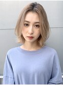 エアリーワンカールボブ_エアリーミディショートパーマ_28179