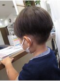 【見附 今町】キッズカット 黒髪 マッシュ 可愛い 刈り上げ
